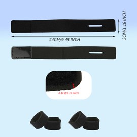 BOXOB 12pcs Fishing Rod Straps, Stretchy Fishing Pole Wrap Holder Fish Rods Belt Ties Accessories for Casting Spinning and Fly Rods, Easy Transport