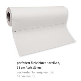 FRANZ MENSCH Hygostar Doctor's Crepe on Roll PE Coated Width 40 cm Length 50 m Hygienic Cover Doctors Crepe on Roll of 9