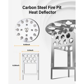 YEFU Fire Pit Heat Deflector for Solo Stove Mesa XL YEFU 7 in, Portable Heat Diffuser for Tabletop Fire Pit Captures and Redirects Warmth, Detachable Mesa XL Heat Deflector for Solo Stove Accessories