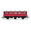 Hornby R40124A BR Crimson 3rd Class 5 Door 6 Wheel