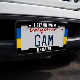 GRAPHICS & MORE I Stand with Ukraine License Plate Tag Frame