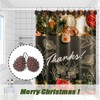 Gracelife Set of 12 Pinecone Shower Curtain Hooks Bathroom Rolling