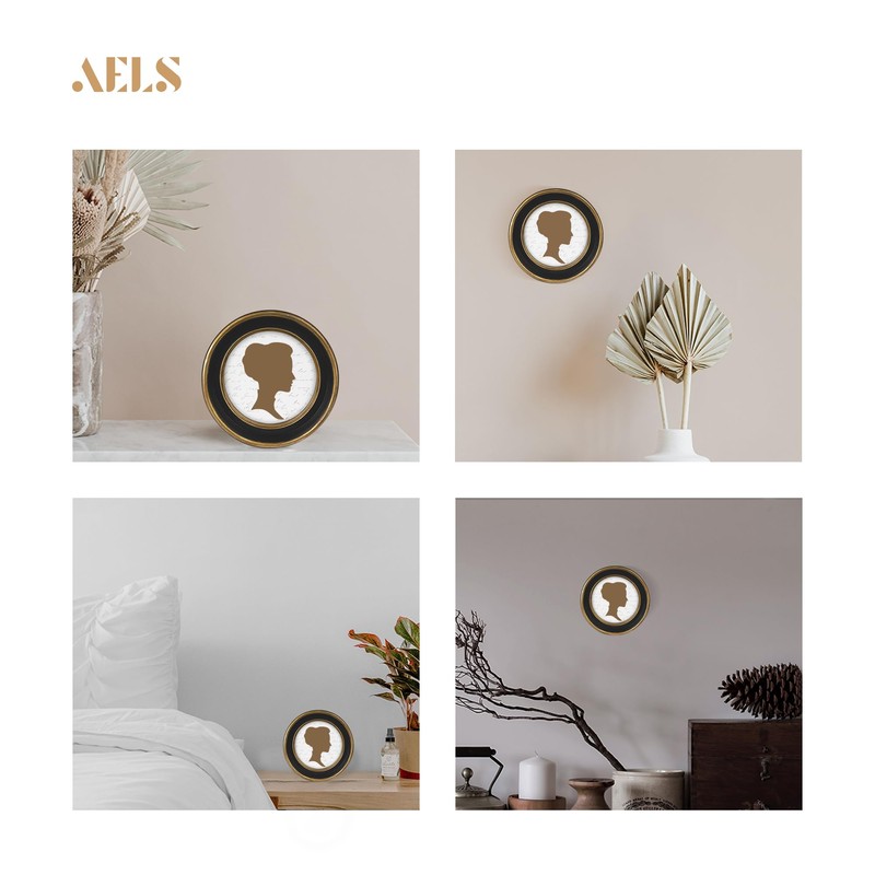 AELS 5x7 Inch Vintage Picture Frame, Elegant Antique Photo Frames