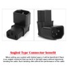 CY Adapter IEC Male C14 to Down Angled 90 Degree