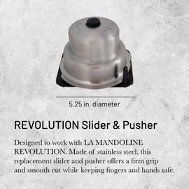 de Buyer REVOLUTION Slider & Pusher - Stainless Steel Replacement for LA MANDOLINE REVOLUTION - Made in France