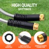 Besiter Garden Hose 100FT Stainless Steel Water Hose with 10