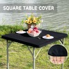 Nacuci Square Fitted Table Cover Elastic Tablecloth 3ft Stretch Spandex