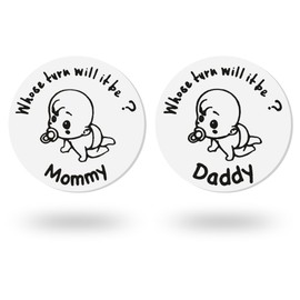 Decision Coins Gifts for New Parents Mom Dad Gifts for Men Women Mommy Turn Daddy Turn Flip Coin Congrats on Pregnancy Gifts for Couples First Time Moms Dads Mama to Be Christmas Birthday Gift