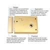 Rim Latch Snib Lock Electro Brass Surface Mounted Lock for