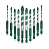 FEWELL Serrated Eccentric Masonry Drill Bit 10pcs, Four-Edge Serrated Concrete
