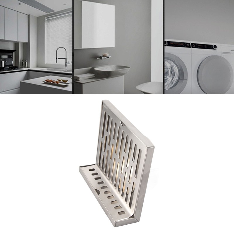 Side Drain 304 Stainless Steel Corrosion Resistance Thickened L Shape