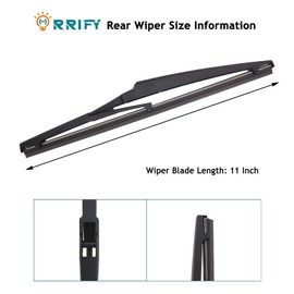 ORRIFY 11" Rear Windshield Wiper Blade for Chevy HHR 06-11, for Hyundai Accent 12-22, for Kia Rio 12-22, for Kia Sorento 11-15, for Kia Soul 10-22, for Toyota Matrix 03-08 and More Vehicles