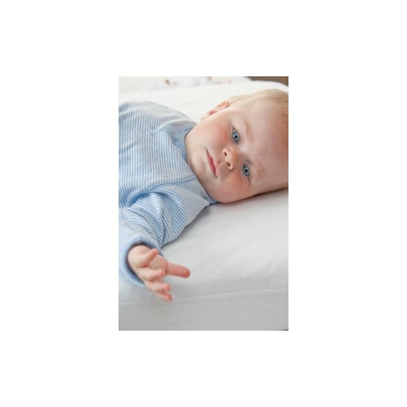 Hippychick Cotton Fitted Mattress Protector, 100 Percent Waterproof, Anti Allergy,