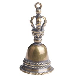 2pcs Bell Keychain Small Retro Miniature Hand Bell Tiny Call Bell Key Ring Bell Charm Door Bells Pendants Retro Bell Crafts Ornament Crafts The Brass Wedding Tibet
