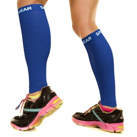 Compression Calf Sleeves Men & Women - Shin Splint Compression Sleeve, Footless Compression Socks for Nurses, Pregnancy, Post-Surgery Relief (1 Pair)