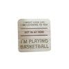 Ashton and Finch Funny Basketball Coaster Laser Engraved Gift Wooden