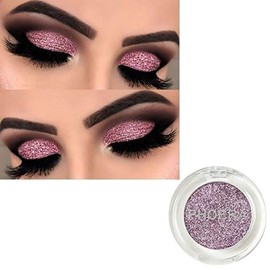 AQUAPURITY PHOERA GLITTER EYESHADOW PRESSED PIGMENT SHIMMER METALLIC EYE SHADOW EYE FACE BODY PALETTE SPARKLY MAKEUP (104 PINK)