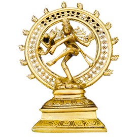 QT S Shiva Nataraja Statue Brass Antique Lord of The Cosmic Dancer Hindu God Shiva Statue Sanskrit Hinduism Supreme Deity Figurine Handmade Nataraj Shiva Famous in India