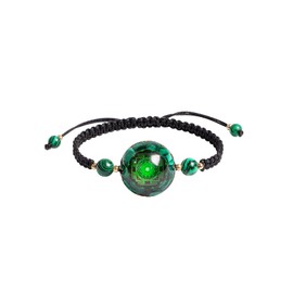 Day Day Up Orgonite Bracelet With Natural Malachite Gemstone & Sri Yantra | Adjustable Healing Quartz Crystal & Chakra Jewelry For Women & Men