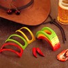 Taco Stand with Bag, 12 Pieces, Colorful Plastic Taco Table
