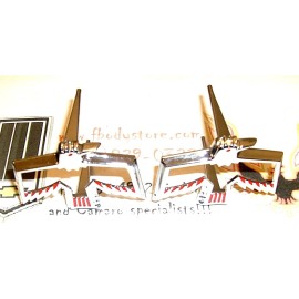 AAE 1969 FIREBIRD / TRANS AM REAR SIDE MARKER LIGHT / LAMP / TRIM BEZEL SET USA MADE