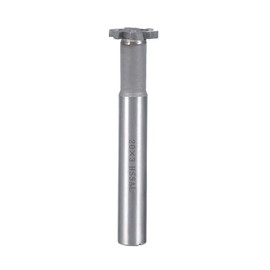 uxcell High Speed Steel T Slot End Mill Milling Cutter 6 Flutes 20mm Cutting Dia 3mm Depth