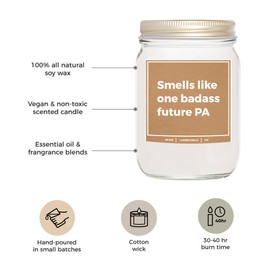 You Nique Designs Future Physician Assistant Gifts, Future PA Gifts 8 Oz Candle, Presents for Physician Assistant Students, PA School, Physician Assistant Gift Ideas (Lavender & Vanilla)