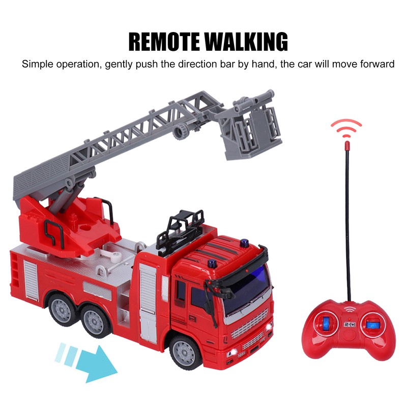 1:30 Fire Fighting Truck Model Remote Control Light Sound Simulation