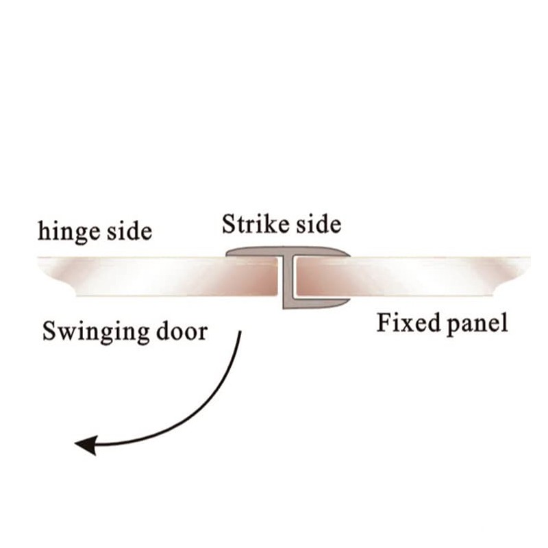 78" Shower Door Side Seal Strip for 1/4 inch Frameless
