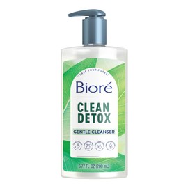 Bioré, Clean + Purificante Limpiador Facial Suave, Jabón de uso diario, Limpieza purificadora, limpiador para piel sensible, 200 mL