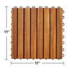 Strawberry Fairy Durable Interlocking Acacia Wood Deck Tiles for Outdoor