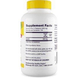 Healthy Origins Inositol Powder, 454 g - for Skin, Hair & Nail Health - Vitamin B8 Powder Supplement - Part of The B Complex Family - Vegan, Non-GMO & Gluten-Free Supplement - 16 Oz