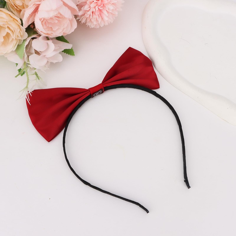 Amariver Red Bow Headband Red Bowknot Headband for Girls Cute