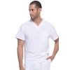 Dickies EDS Essentials Men Scrubs Top Tuckable V-Neck DK635, L,