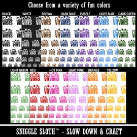 Beach Vibes with Sun and Waves Temporary Tattoo Water Resistant Fake Body Art Set Collection - Light Pink (One Sheet)