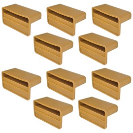 cyclingcolors 10x Slatted Holder Insert Caps for Attaching Caps Holder Slatted Frame Simple 53 x 8 mm Plastic Flexible Bed Brown