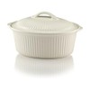 Mikasa Italian Countryside Round Casserole Dish with Lid, White, 1.5-Quart