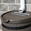 RTS Home Accents Polyethylene Premium Flat Back Rain Barrel with