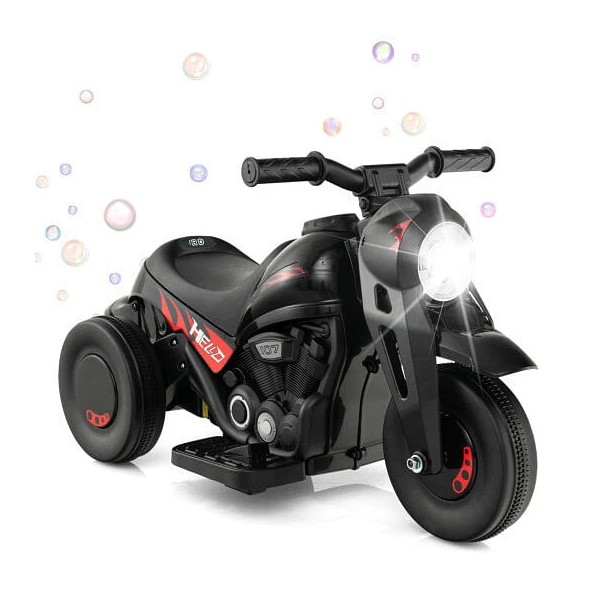 Unbranded 6V Kids Electric Ride on Motorcycle with Bubble Maker