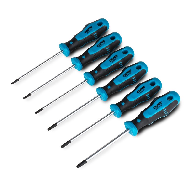 Capri Tools Kontour Star Screwdriver Set, 6-Piece with The Mechanics