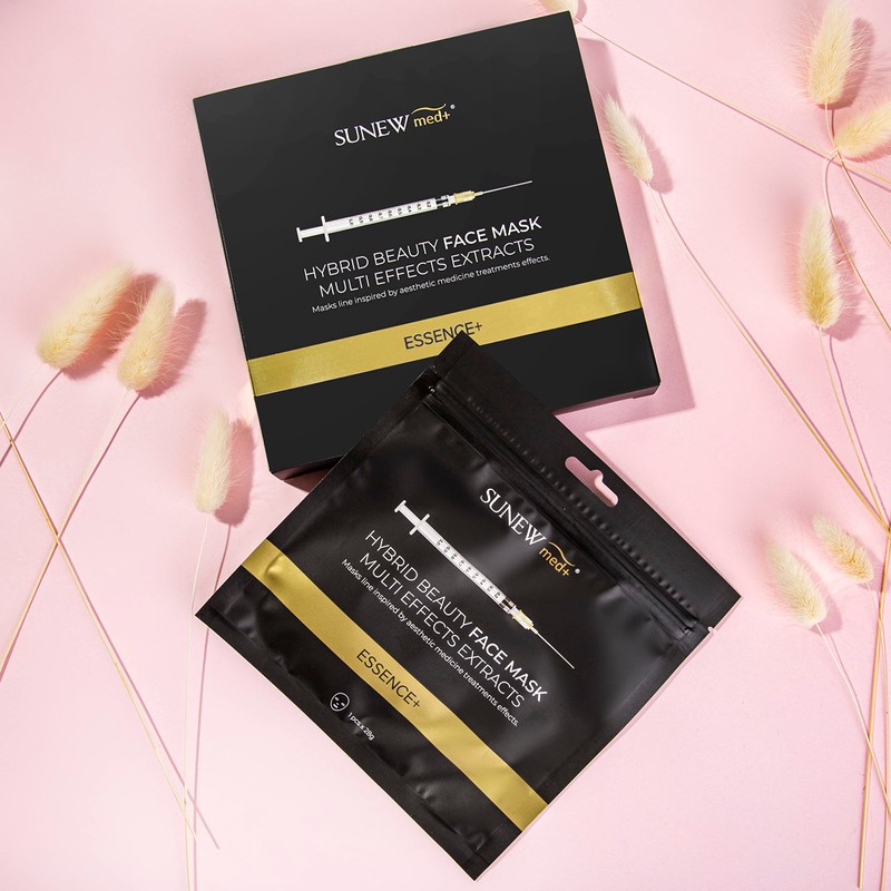 Rejuvenating face mask with snail slime and essence+ peptides, reduces