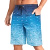 zeetoo Mens Swim Trunks with Compression Liner 9" Inseam Quick