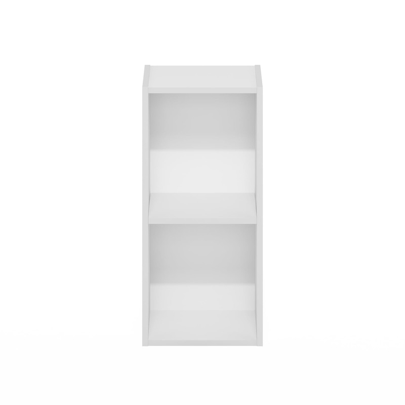 Furinno Fulda Book Shelf, 2-Tier Narrow Bookshelf, Bookcase with 10-in