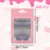 GBACHOOSE 400 Pcs Mylar Bags, 7.5x12cm Foil Ziplock Baggies with