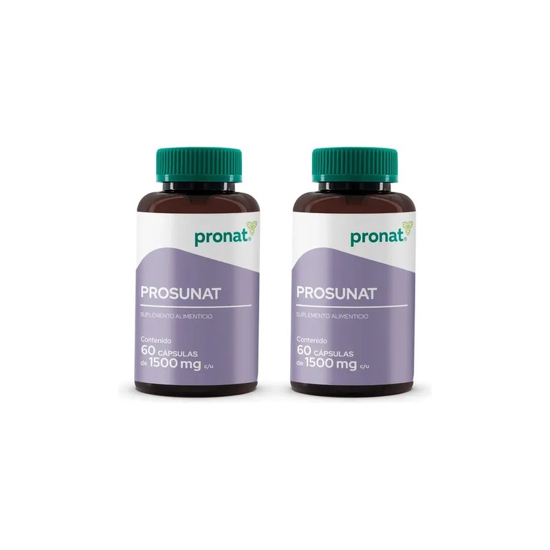Kit 2 Piezas Suplemento Prosunat 60 Caps Pronat Sabor Natural