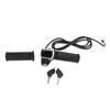LED Display Electric Bike Throttle Grip Handlebar with Battery Indicator