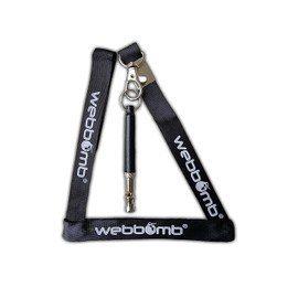 WEBBOMB® Dog Whistle with Practical Lanyard Dog Accessories with Ultrasonic Frequency for Easy Dog Training & Puppy Training - Audible & Extensive Dog Whistle Black