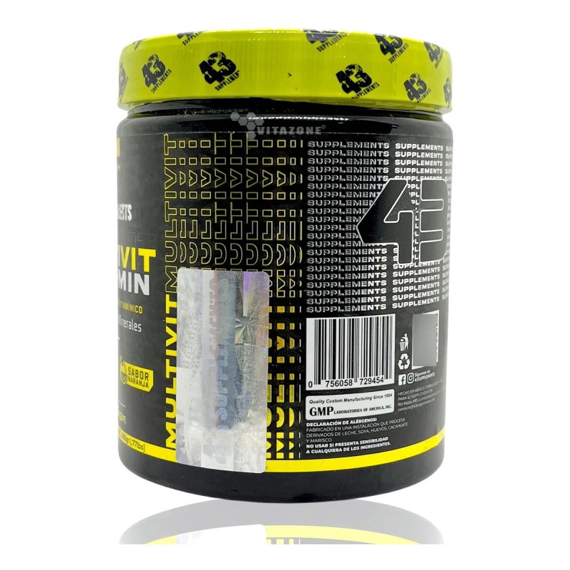 Multivitamin Sabor Naranja 350 Gr 50 Serv 43 Supplements