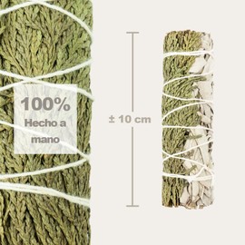 MUT22 5 Sage and Cedar 10cm Premium Californian, 100% Natural and Cleansing, Ideal for Spiritual and Energetic Rituals
