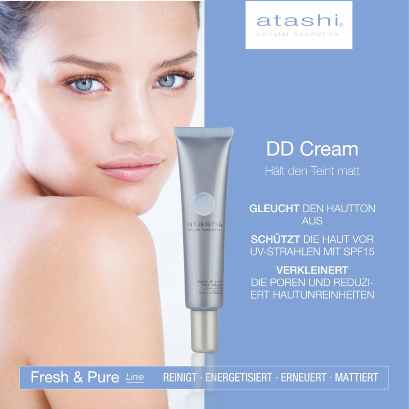 Atashi DD Cream Stay Matte Moisturising Cream with Colour Even